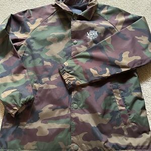 Vans camo windbreaker jacket